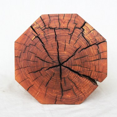 octagon stool in ash wood