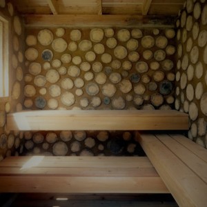cordwood sauna